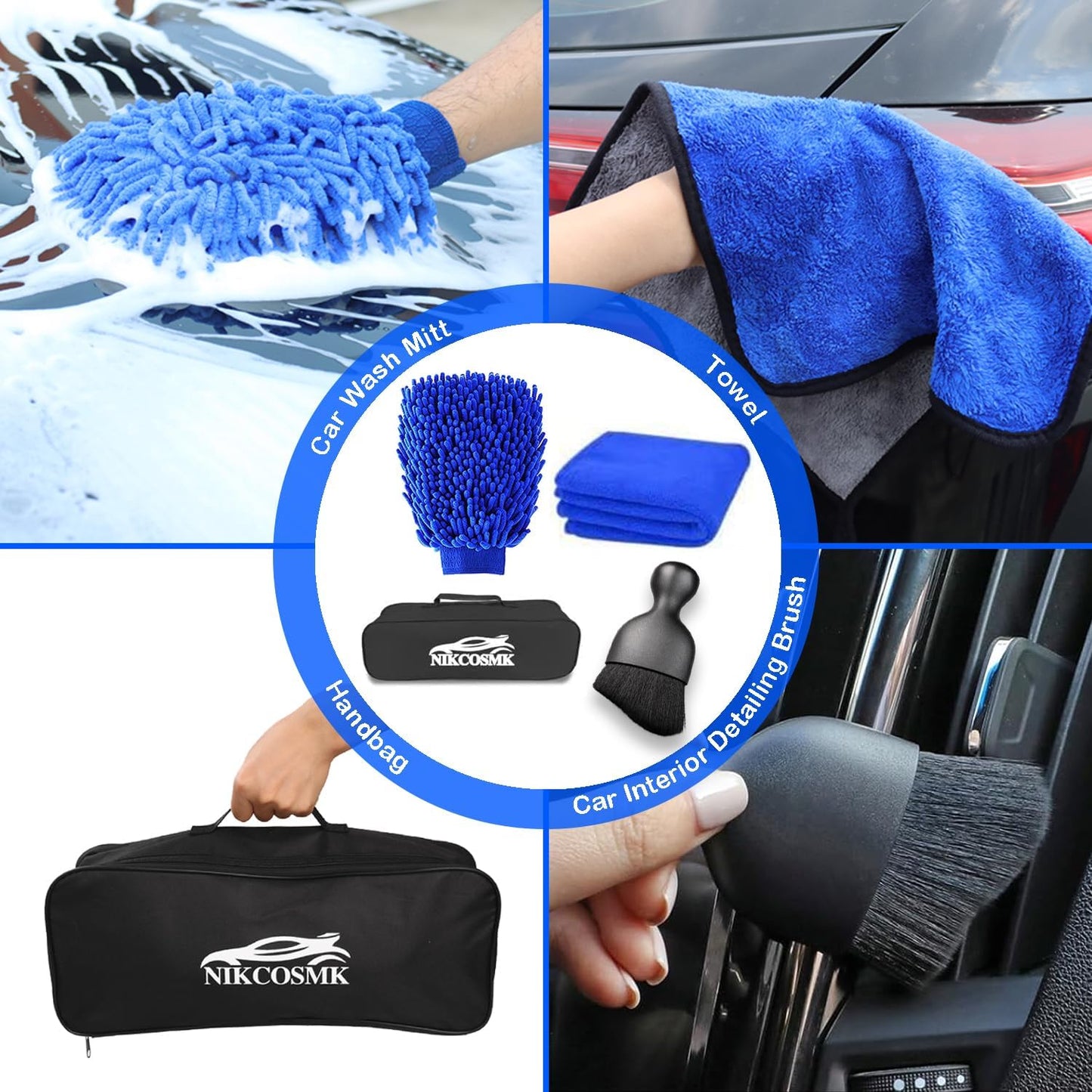 Car Detailing Kit, 18Pcs Car Detailing Brushes