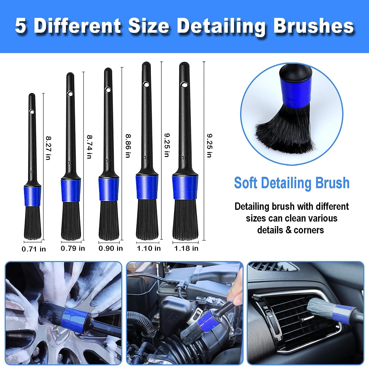 Car Detailing Kit, 18Pcs Car Detailing Brushes
